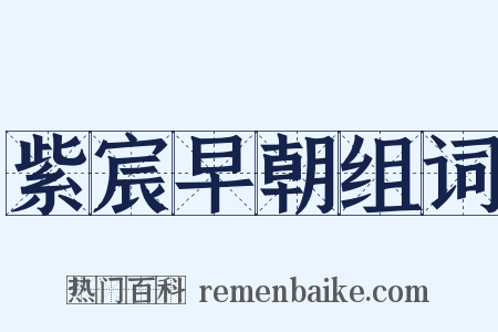 紫宸早朝组词是什么意思的图片